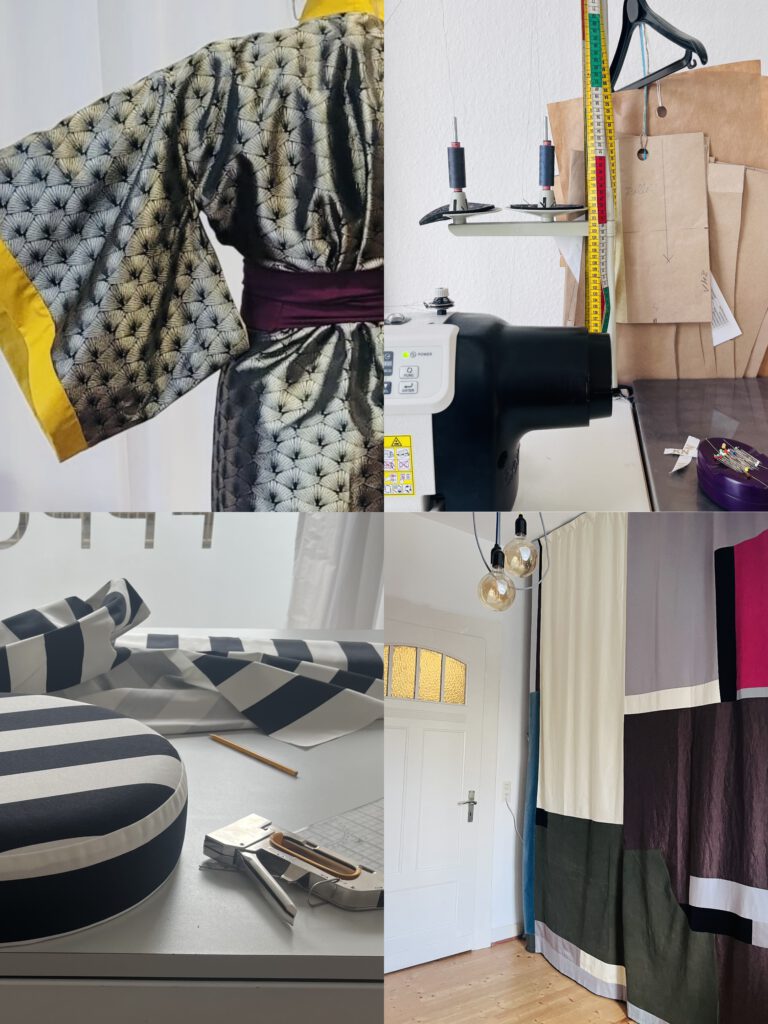 Impressionen aus Nähkursen, Schnittkursen und Kreativ- und Upcycling-Workshops